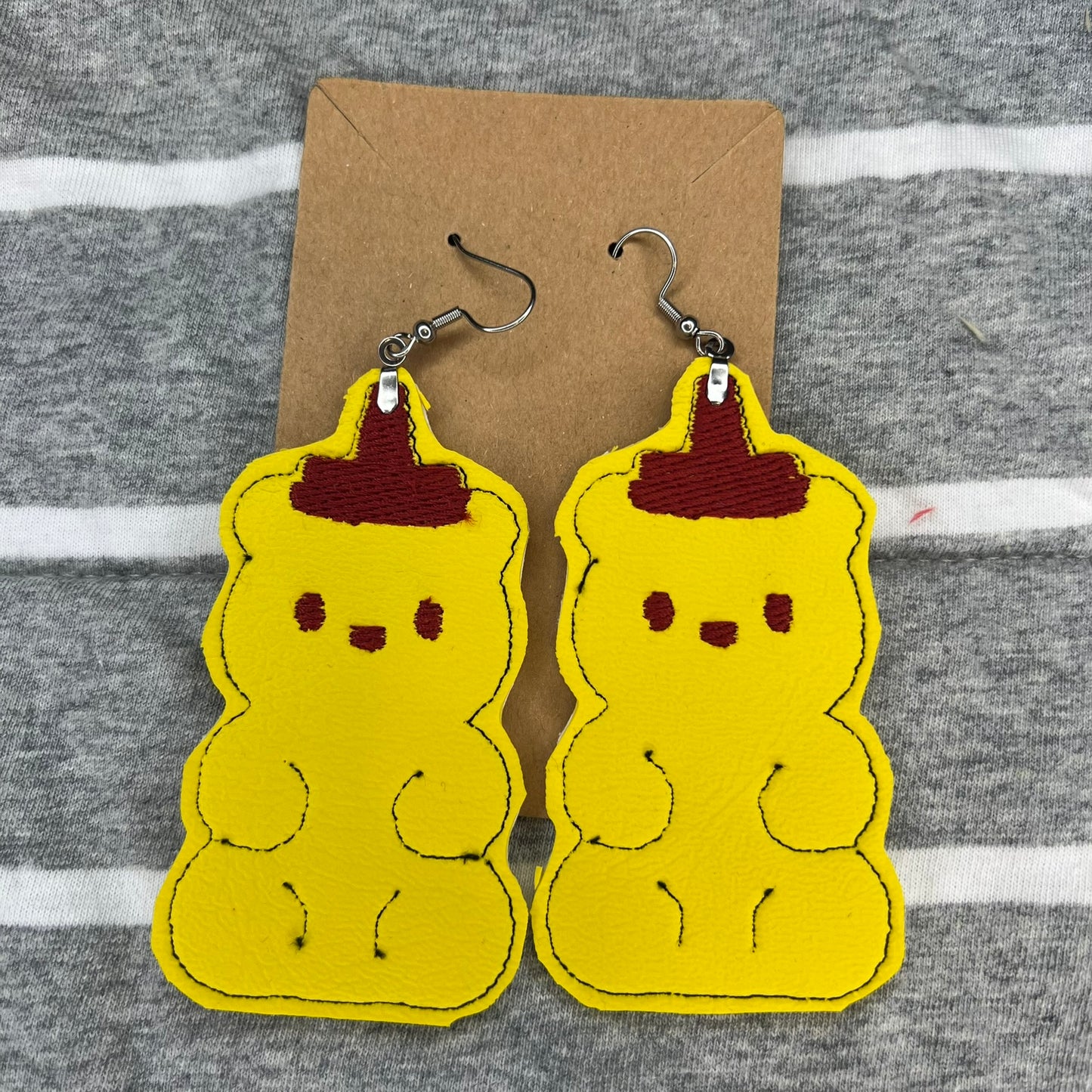 Honey Bear Earring